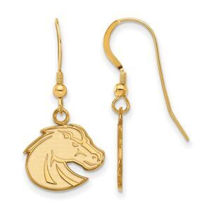14k Gold Plated Silver Boise State University Dangle Earrings